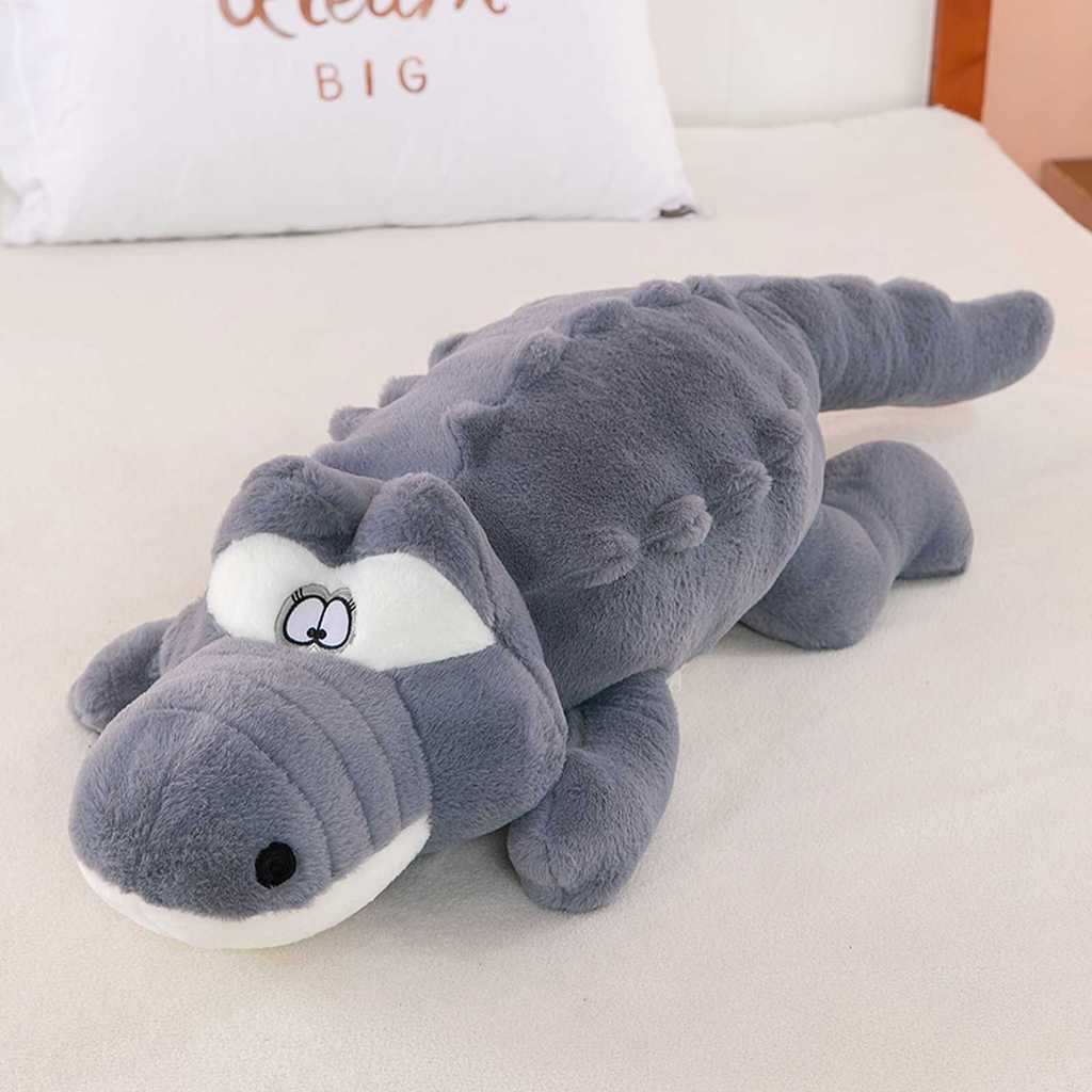 Cartoon Crocodile Plush Toy Sleeping Pillow For Girls Gift Microfiber Softness