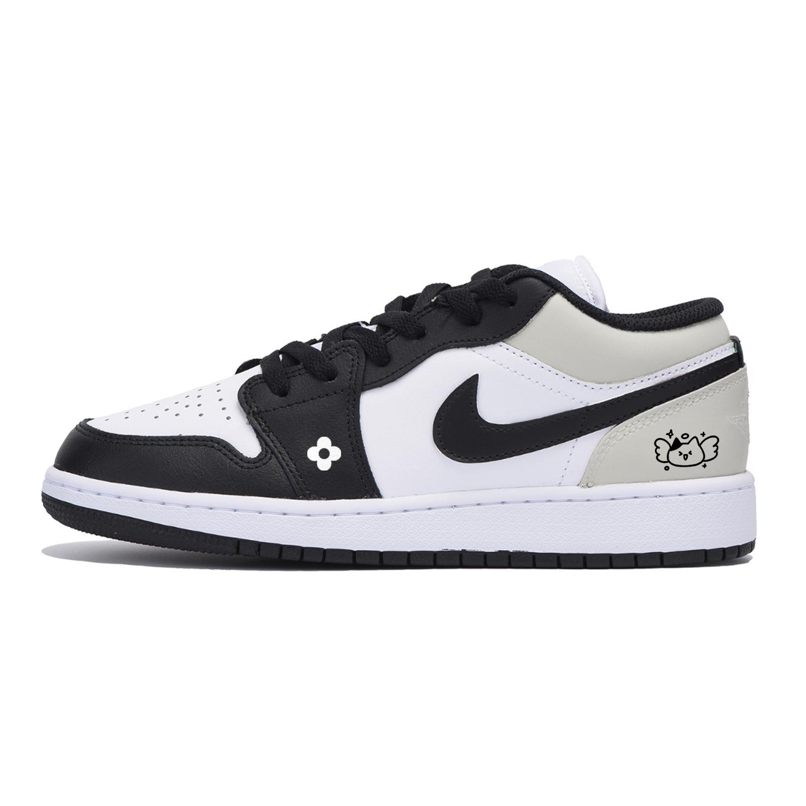 Jordan Air Jordan 1 Low top Vintage Basketball Shoes Men s White 553558-131(Team85-) 44