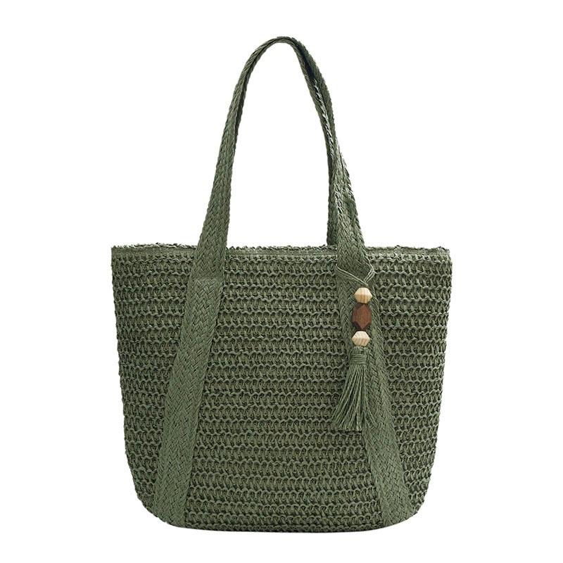 Trend Woven Straw Bag Women's Large-capacity Casual Versatile Underarm Tote Bag Textured Commuter Shoulder Bag