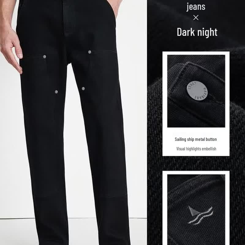 Navigare Herren Herbst/Winter Baumwollmischung Denim Jeans