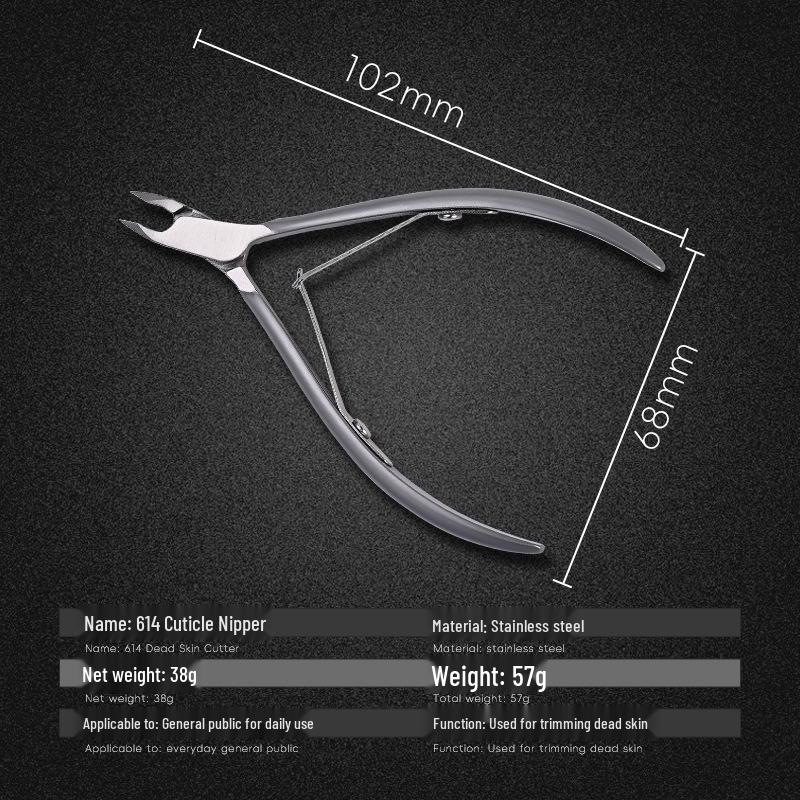 Handmade Stainless Steel Russian Cuticle Nippers - Swallowtail Nail Scissors and Clippers
