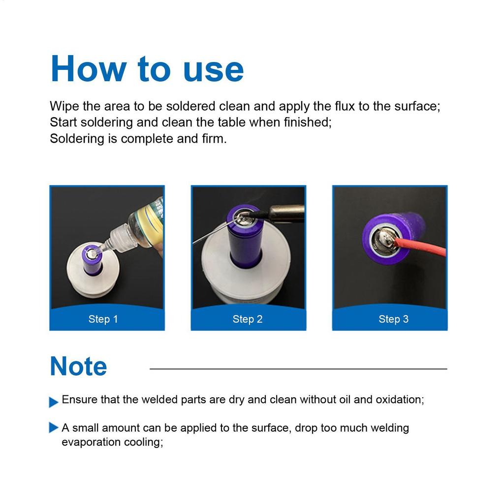 Multifunctional Liquid Flux Safe Environmental Metal Welding Tool Repair/Rework Flux Solder For Stainless Steel/Copper/Iron