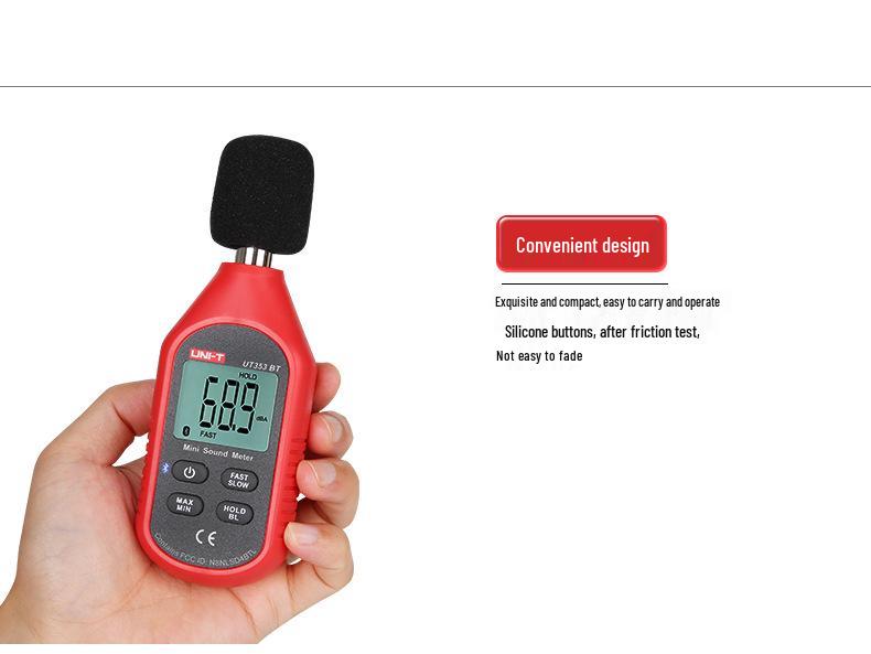Uni-T UT353BT Bluetooth Sound Level Meter - Handheld Decibel Noise Tester