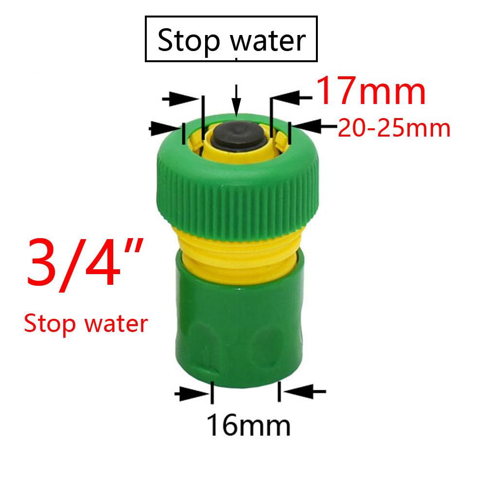 20 Stück Gartenschlauch-Schnellkupplungen - 1/2, 3/4, 1 Zoll (16/20/32mm) Reduzierstück mit Stopp-Wasser-Anschluss für Bewässerungssystem