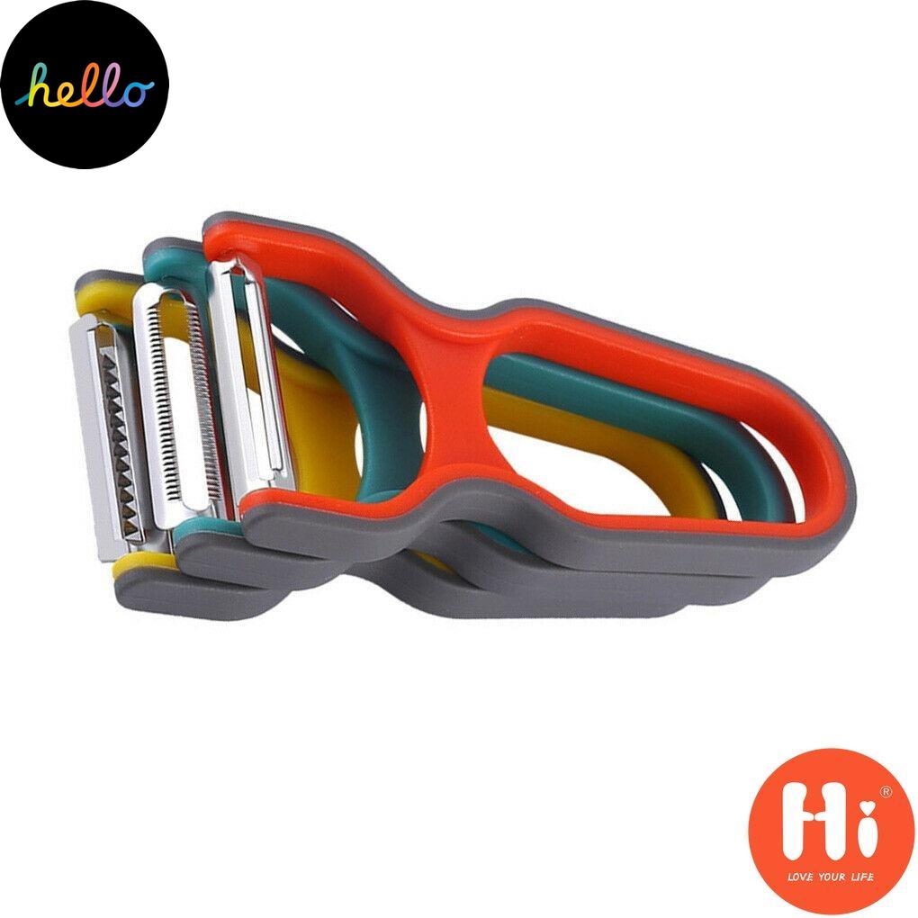 PDTO 3pcs Home Kitchen Peeler Set Vegetable Fruit Potato Non-slip Peeling Tool