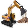 YoXinKau RC Excavator Toy, Rechargeable Construction Vehicle, Kids Toy, Boys' Gift, Birthday, Christmas