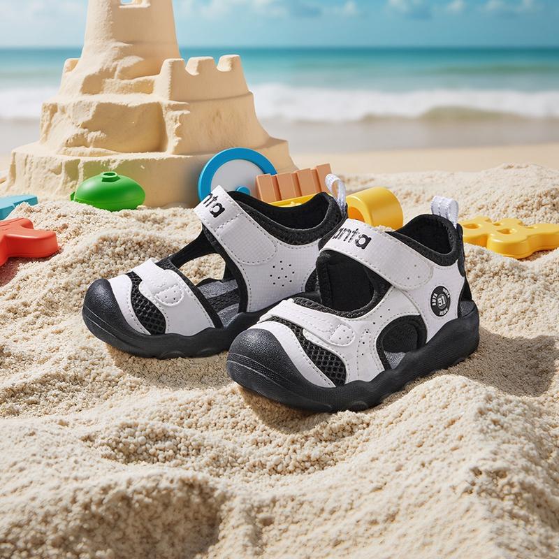 Anta Comfortable Trendy Versatile Velcro Hollow Beach Shoes Lightweight Shock Absorbing Breathable Non-Slip Anti-Kick Low-Top Walking Shoes A12520036