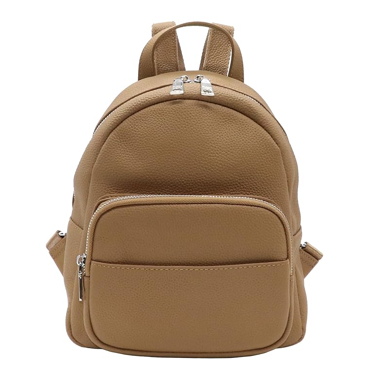 

[Guscio Leather] Genuine leather backpack small size pretty casual backpack italy 181127 (BROWN)