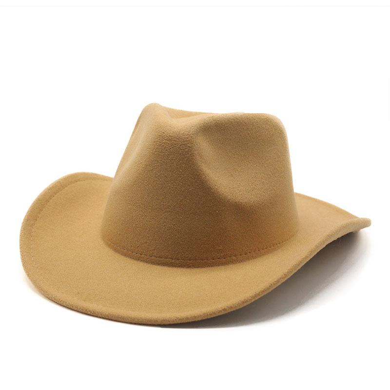 JYL TS DIY Classic  Cowboy Hat Western Riding Cap  Felt