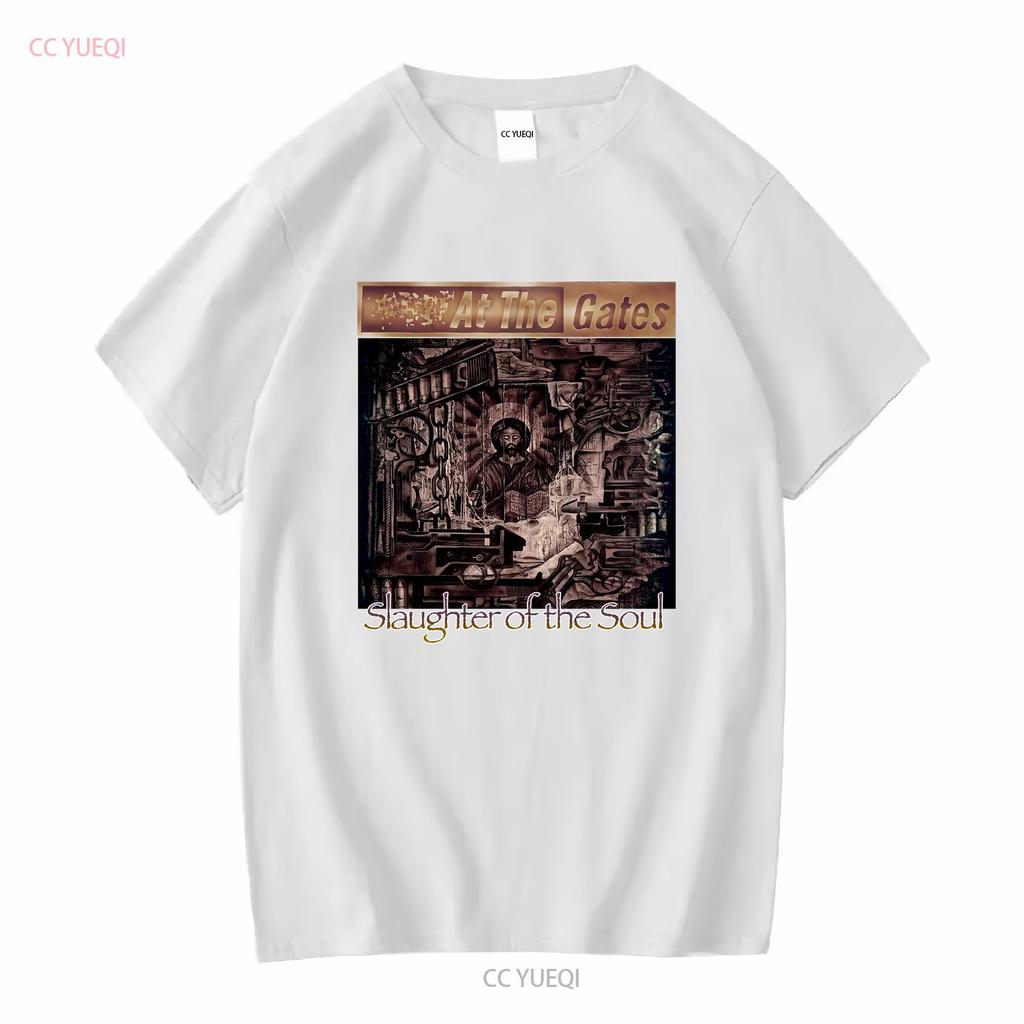 At the Gates Slaughter of Soul Rare Death Metal Band T Shirt L vintage Washed Stylish fashion designer clothes Breathable