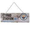 Rustikale Plakette des Manchester City FC