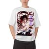 Demon Slayer Giyuu Tomioka Water Breathing Anime Print T Shirt Men 2026 Summer Casual Streetwear Oversized Cotton Tees Japanese