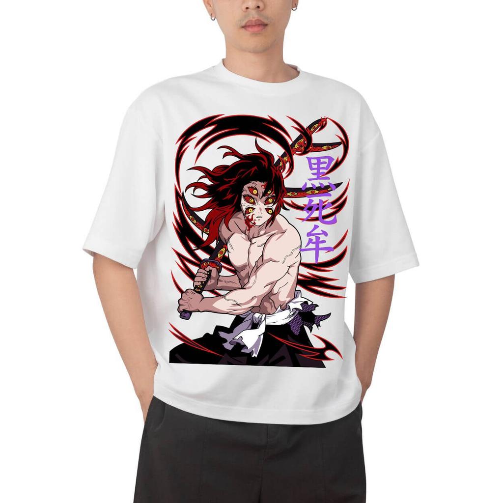 Demon Slayer Giyuu Tomioka Water Breathing Anime Print T Shirt Men 2026 Summer Casual Streetwear Oversized Cotton Tees Japanese