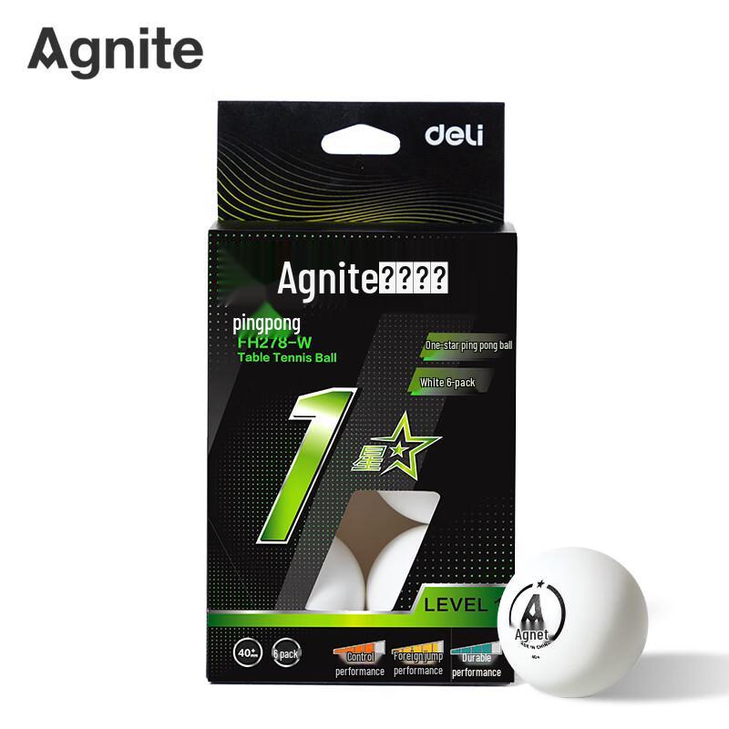 Agnite 1-Star Training Ping Pong Balls