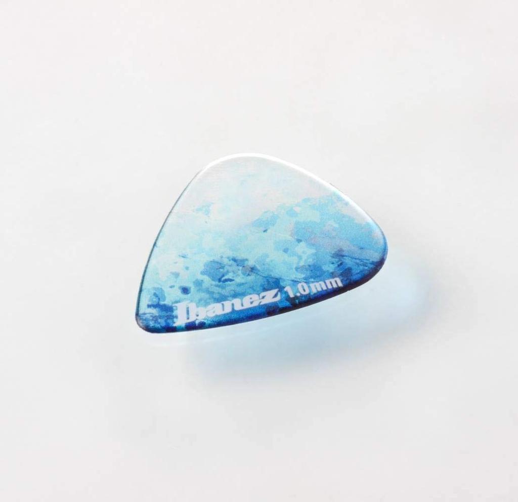 IBANEZ Ibanez Pick 6 Piece Set KALEIDO Series Colorful Design Teardrop Using Tritan [1.0mm] PCP14H-C1