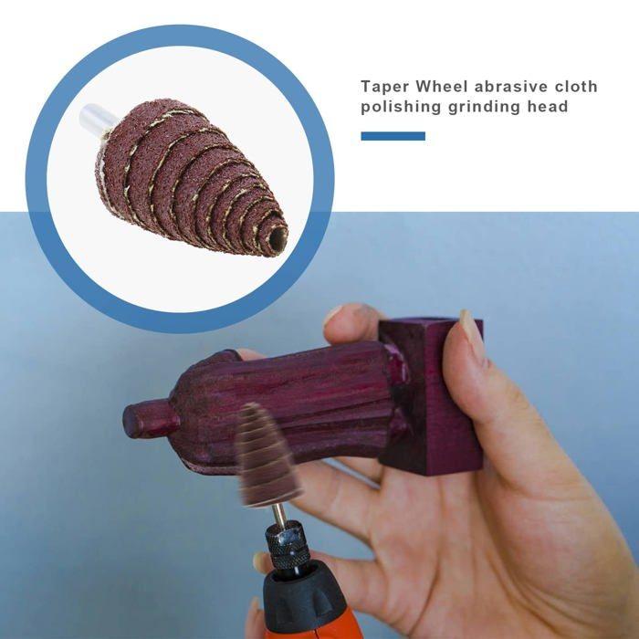 Ebavureur - THE LORD OF THE TOOLS - Oxyde d'aluminium - 1/4" tige hexagonale - Meulage léger