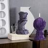 DIY Rękodzieło Odlew Forma 3D Kształt Ręki Wiedźmy Miękki Silikon Szablon Woskowy Wielofunkcyjny Do Dekoracji Świec Aromaterapia