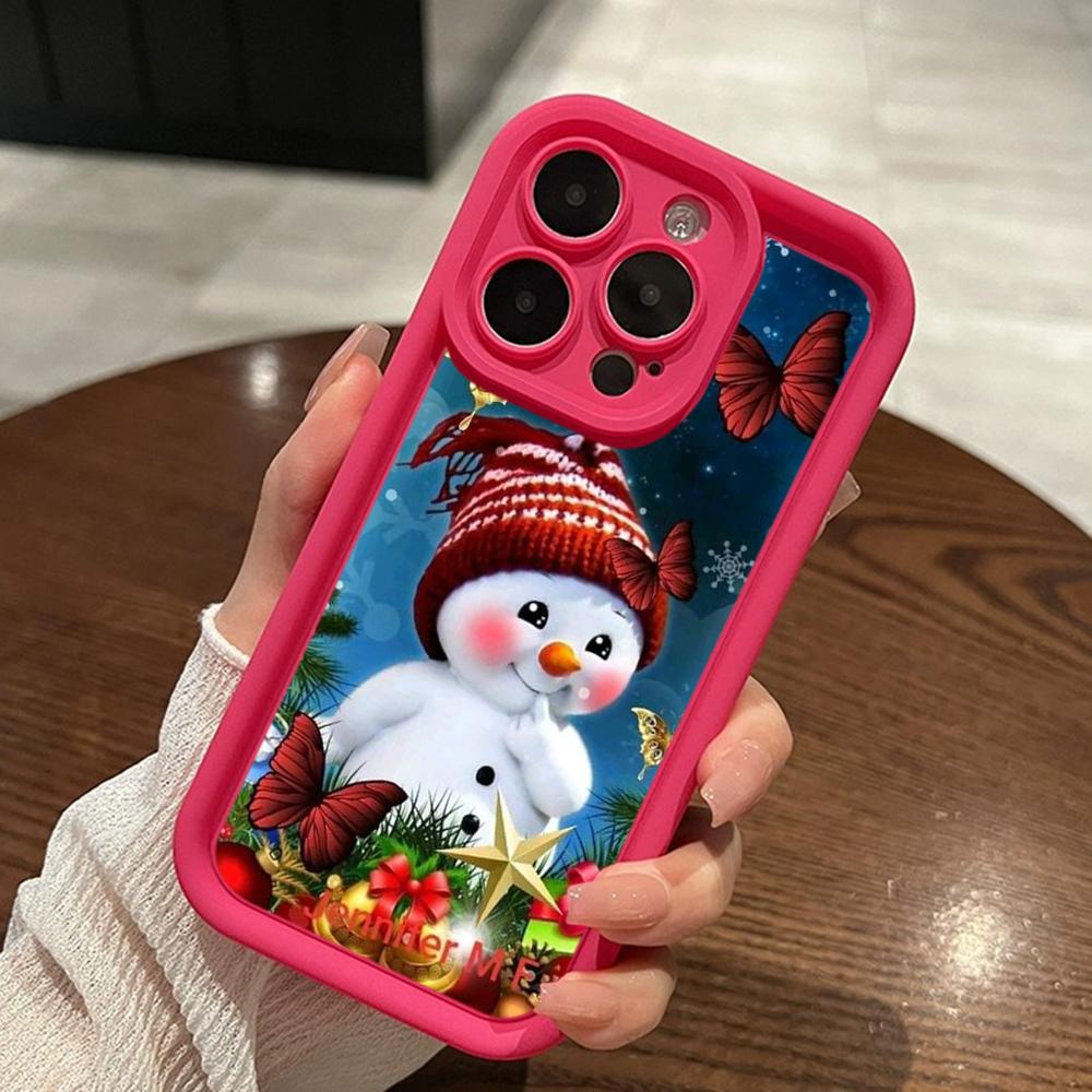 

Чехлы для телефонов Ae110 Merry Christmas для iPhone 16 14 13 11 Pro Max 15 7 8 6s Plus 12 mini XR XS Max SE 5s Angel Eye Ladder Protective Cover for iPhone 16 Pro Max