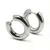 Fashion hip-hop hiphop rap bold thickened big earring Men wide earrings single titanium steel stud earrings Fancy