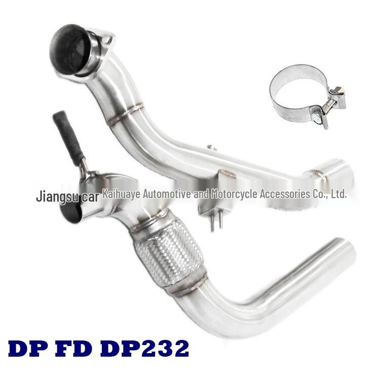Stainless Steel Downpipe for 2015-2016 EcoBoost 2.3T Muffler Turbo