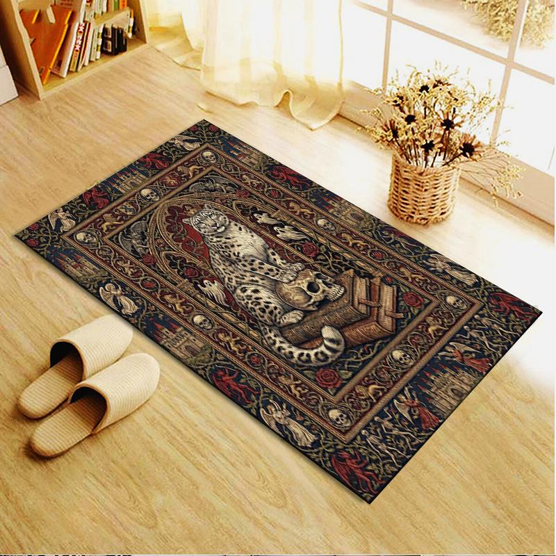 2025 New Snow Leopard Animal Carpet Rug for Living Room Bedroom Home Sofa Decoration,Kids play Non-slip Floor Mat104