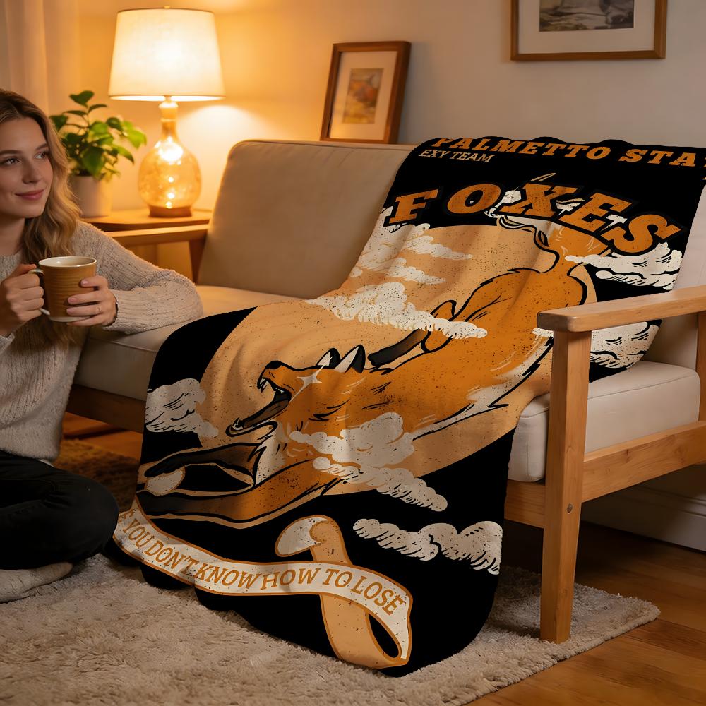 Throw High-Density Short Plush Blanket For Sofa Nap Air-Conditioned Room Soft Skin-Friendly AFTG All For The Game Retro Print
