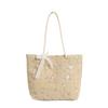 Summer Large Bag Women's Bag New Lace Bag Straw Shoulder Bag Large Capacity Hand Woven Casual Handbag