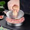 Round Burger Press Stainless Steel Stuffed Burger Press With Handle Stuffed Burger Patties Beef Press Mould Kitchen Accessories