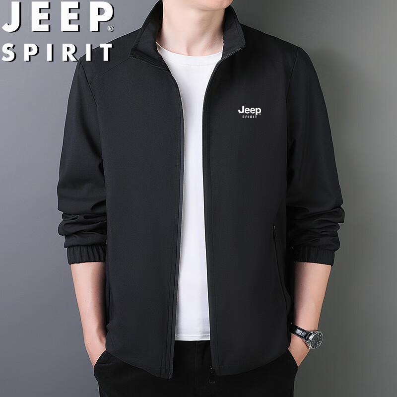 JEEP SPIRIT Men's Stand Collar Casual Jacket