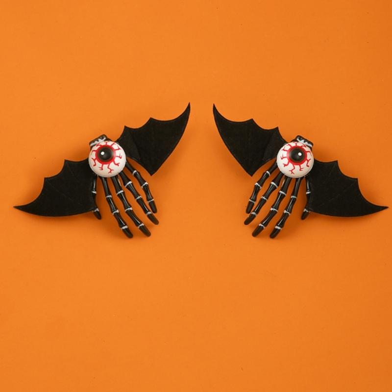Halloween Skull Hands Hair Clip Hairpins Cosplay Costume Decorative Skeleton Hair Pins Clips Barrettes for Women Girls