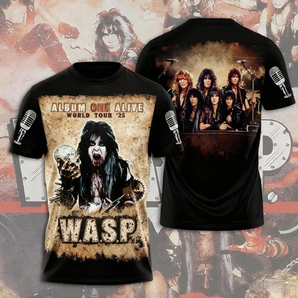 Hot Anime W.A.S.P Jersey Cosplay T-shirts 3D Print Kid Cartoon Tee Summer Men Women Harajuku Short Sleeve Y2k Tops