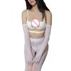 Fashion Red Sexy Women Sunscreen Gloves Accessories Anti-Hook Transparent Elegant Bride Gloves Soft Fabric Stocking New Arrival