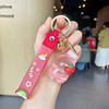 Keychain Charming Acrylic With Floating Pink Strawberry Star Gift Adorable