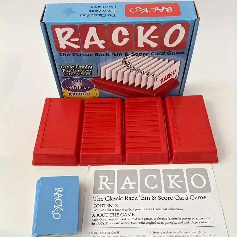 Klassiek Rack familiespel met geheugen en interactief plezier voor binnen.