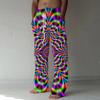 Men's 3D Abstract Pattern Printed Baggy Casual Trousers,  Elastic Drawstring Waist with Pockets, for Spring Summer Home Outdoor Vacation
