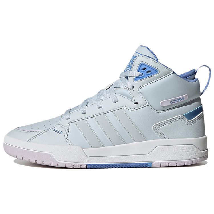 Adidas Neo 100Db Non-Slip Wear-Resistant Lightweight Mid-Top Skate Shoes Unisex Skate Shoes Gray Blue GZ2585