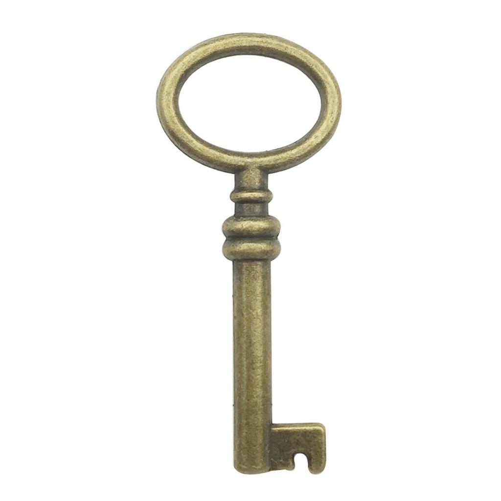 Retro Antique Bronze Color Key DIY Alloy Accessories Fashion Personality Love Pendant