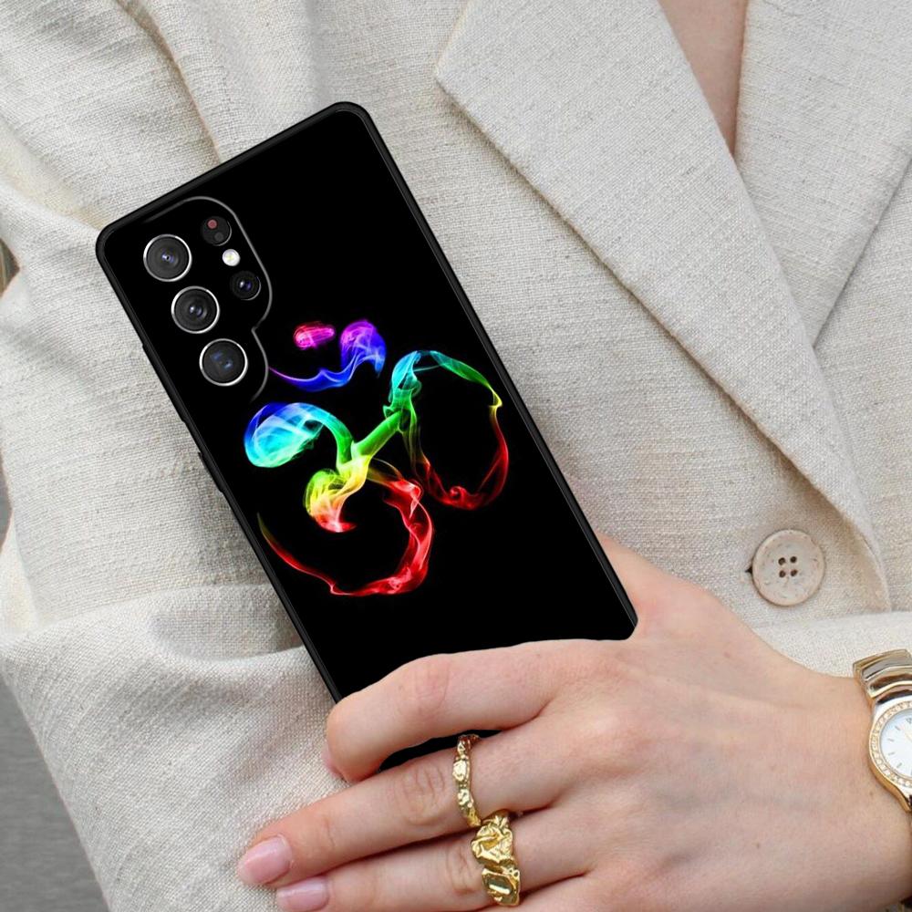 Aum Om Symbol Cell Phone Case for Samsung Galaxy S26 Ultra S25 S24 S23 S22 S21 S20 Note10 Cover