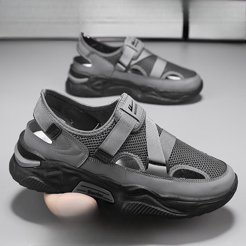 Été Nouvelles Chaussures Décontractées Sandales Polyvalentes à Semelles Épaisses et Respirantes Chaussures de Sport Monopièce Durables