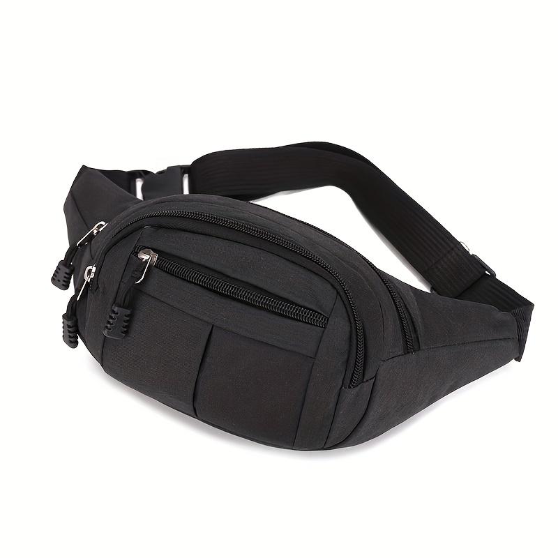 Unisex Waist Bag with Adjustable Strap Large Capacity Crossbody Chest Pack, Lightweight & Durable for Cycling, Running, Gym, Zipper Closure