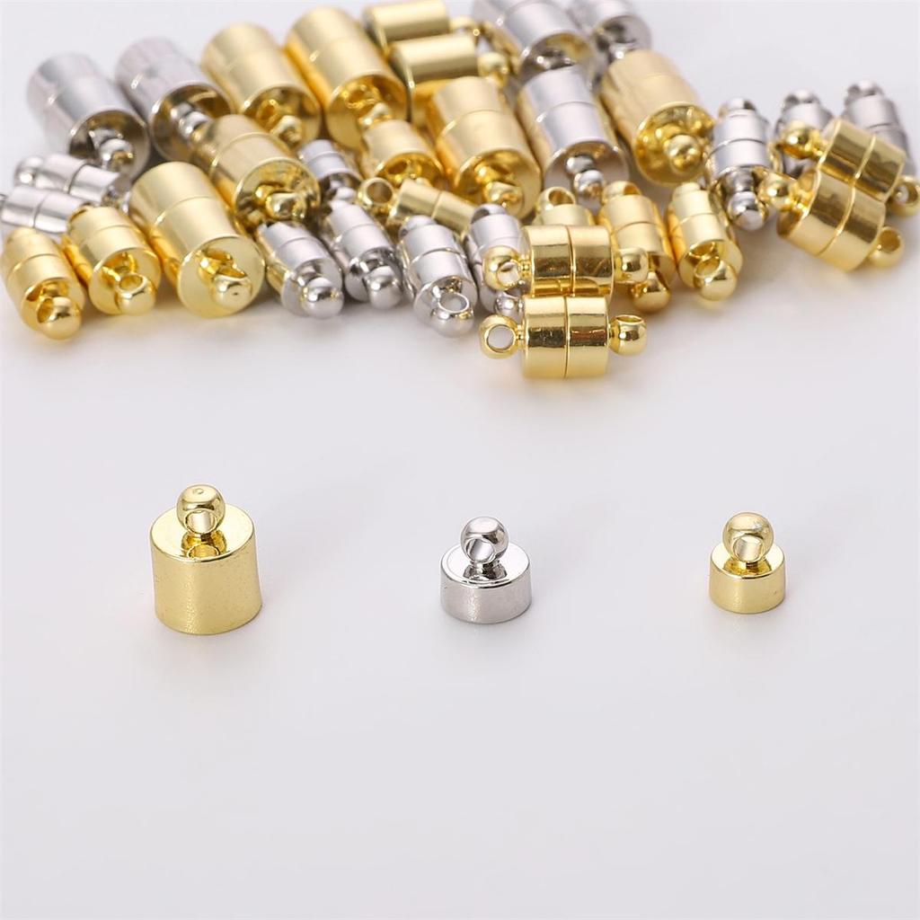 Alegeți dimensiunea cataramă magnetică cilindrică din cupru pentru fabricarea de bijuterii, bricolaj, brățară, colier, accesorii