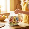 Flower Napkin Holder for Table Decor, Floral Paper Towel Holder, Freestanding Napkin Dispenser for Kitchen Dinner Restaurant Bar Decoration