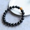 Bracelet - SHOP-STORY - Mastery and Anti-Stress - Black Onyx - Natural Beads - Woman