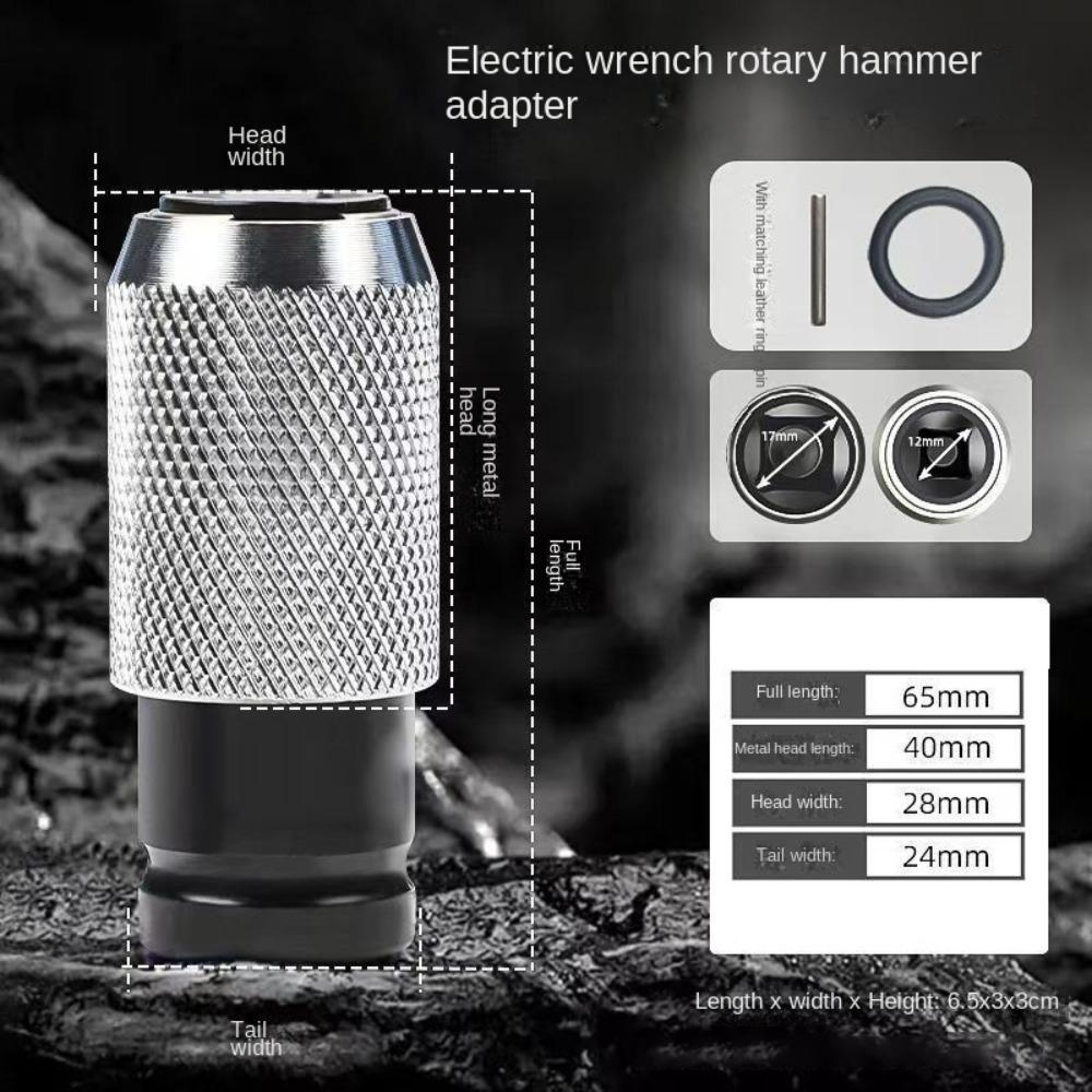 Hochkohlenstoffstahl Elektro-Schlagschrauber Adapter SDS Rund Langlebig Konvertierung Verbindungsstange Handwerkzeuge Sechskantkopf Adapter Werkzeug