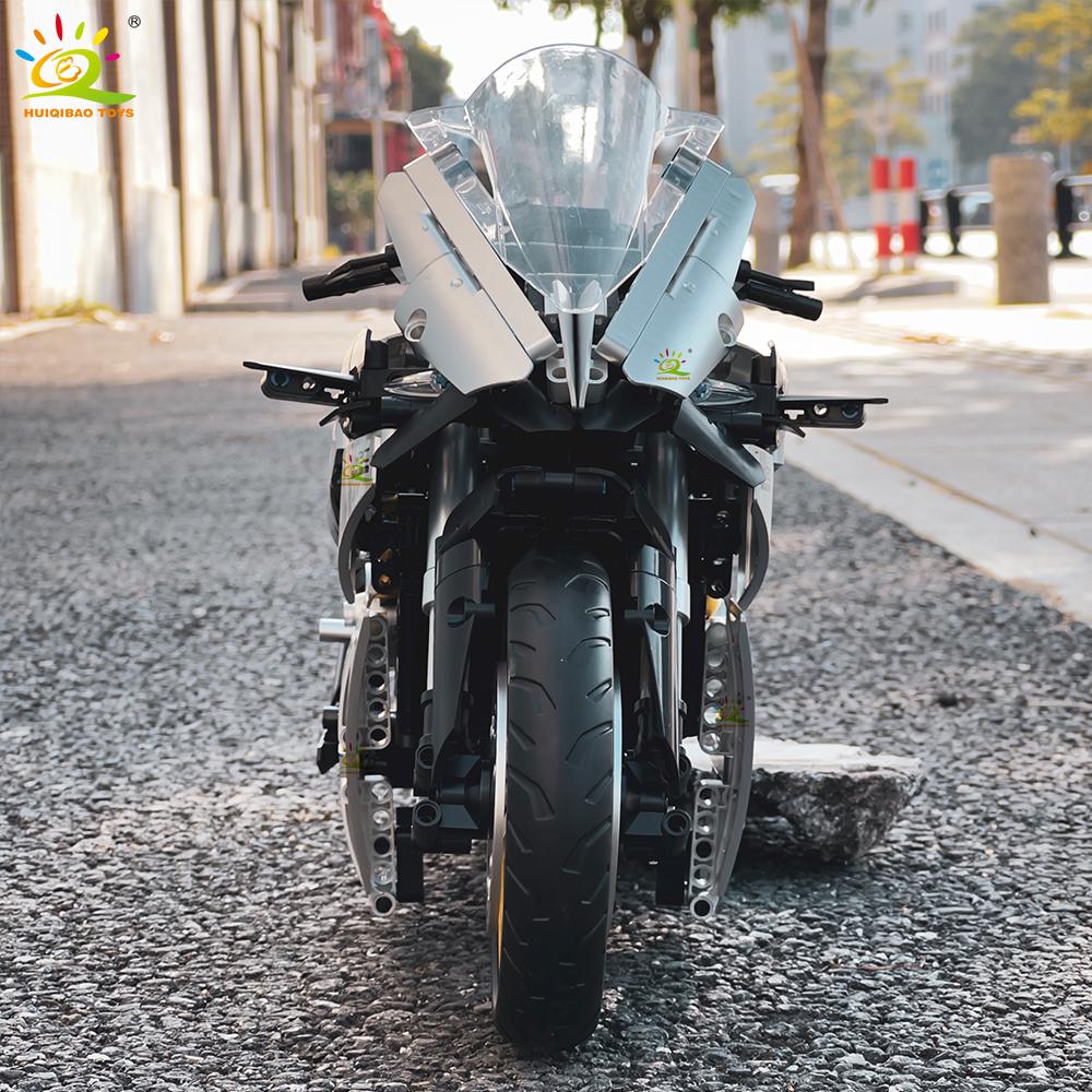 1641Pcs 1:5 Moc Motorcycle Model Building Blocks Technical Motorbike Bricks Toy For Adult Moto Collection Ornaments