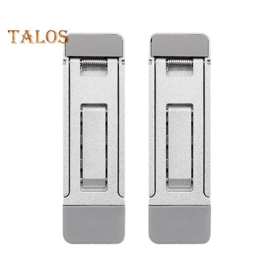 

2 шт. портативная подставка для ноутбука компактный дизайн портативный противоскользящий 3 регулировки высоты кронштейн для ноутбука компьютерные держатели серебряный