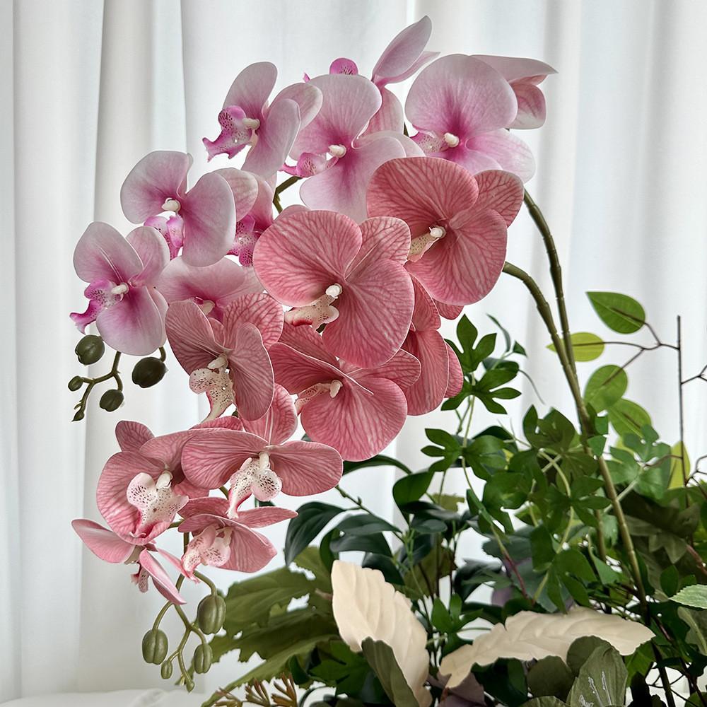 Artificial Phalaenopsis Flower Wedding Hotel Restaurant Desktop Props Decoration