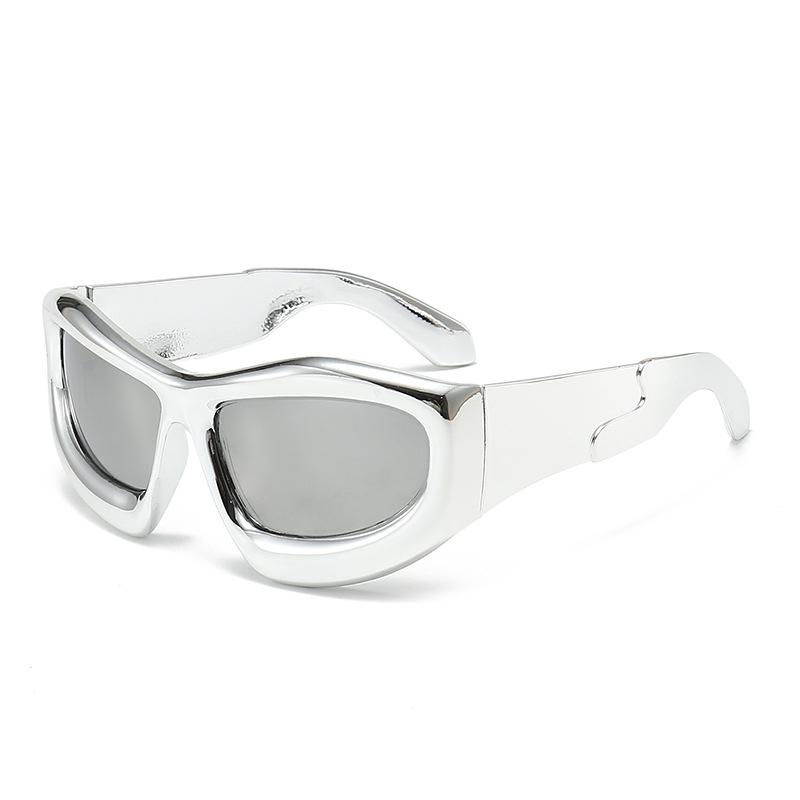 Y2K Sunglasses, Fashion Future Catwalk Hip-Hop Punk Sunglasses, Riding Sunshade Big Glasses