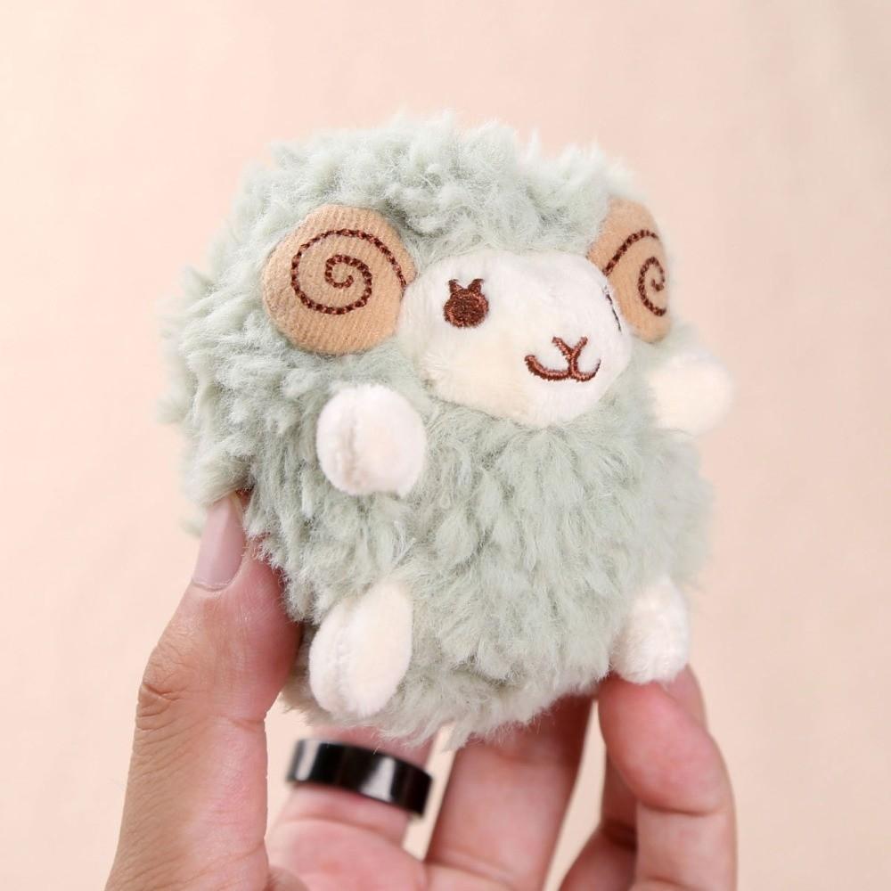 Soft Fluffy Texture Lamb Keychain Plush Mini Sheep Plush Doll  For Backpack Decor