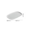 Creative Texture Ceramic Sushi Plate Oval Steamed Fish Plate Dessert Cake Plate Snack Plates Service Plates Hotel Tableware